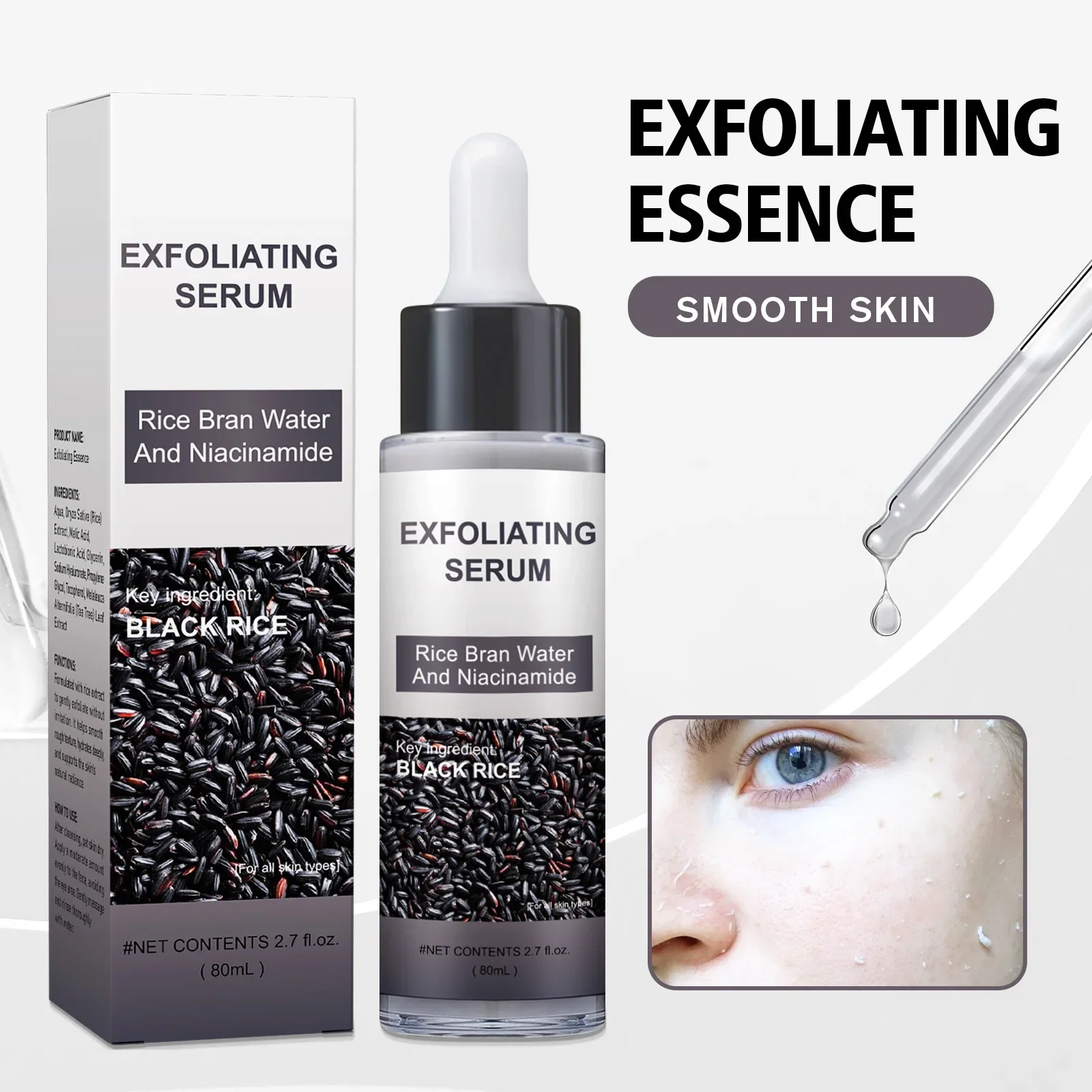 Black Rice Face Serum 80ml - W - Lactic Acid Toner recension och pris